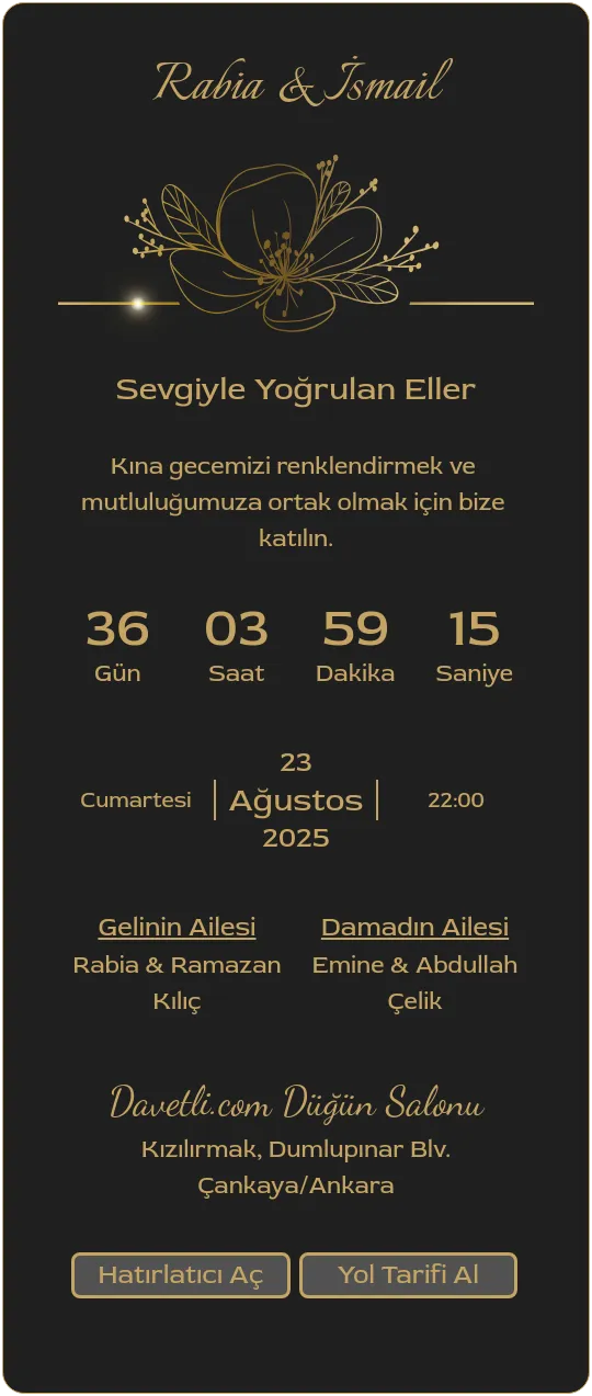 fhes Davetiye Tasarımı