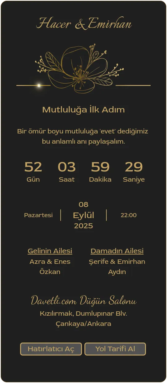 fhes Davetiye Tasarımı