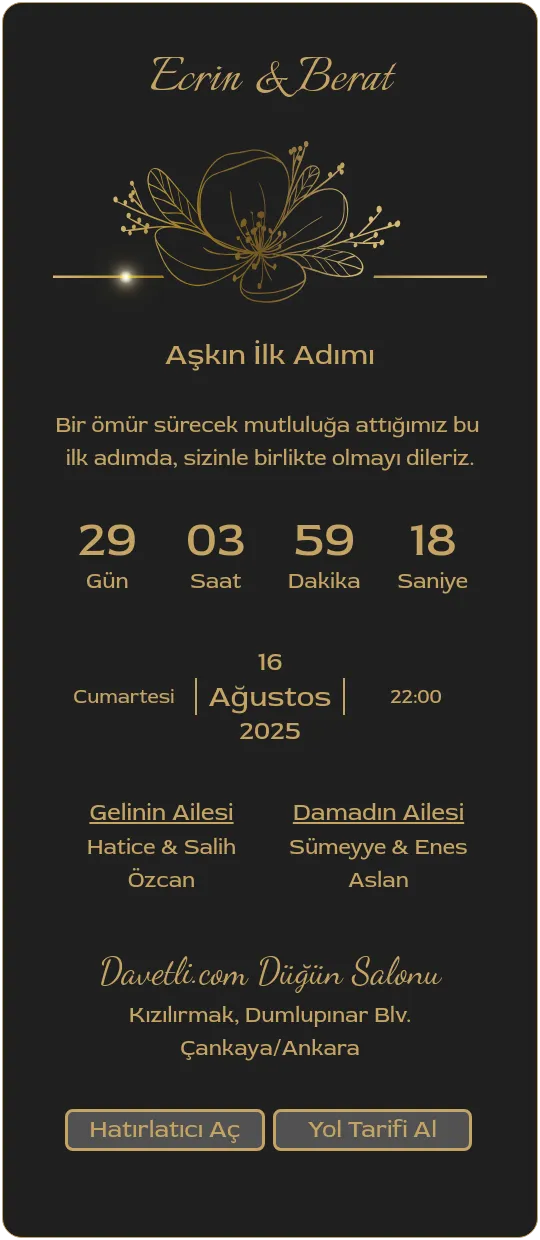 fhes Davetiye Tasarımı