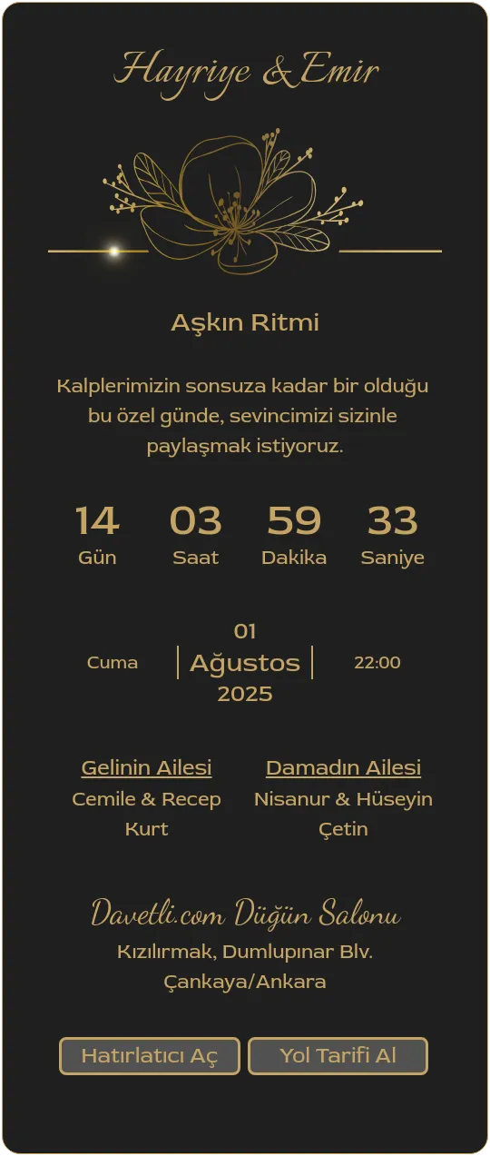 fhes Davetiye Tasarımı
