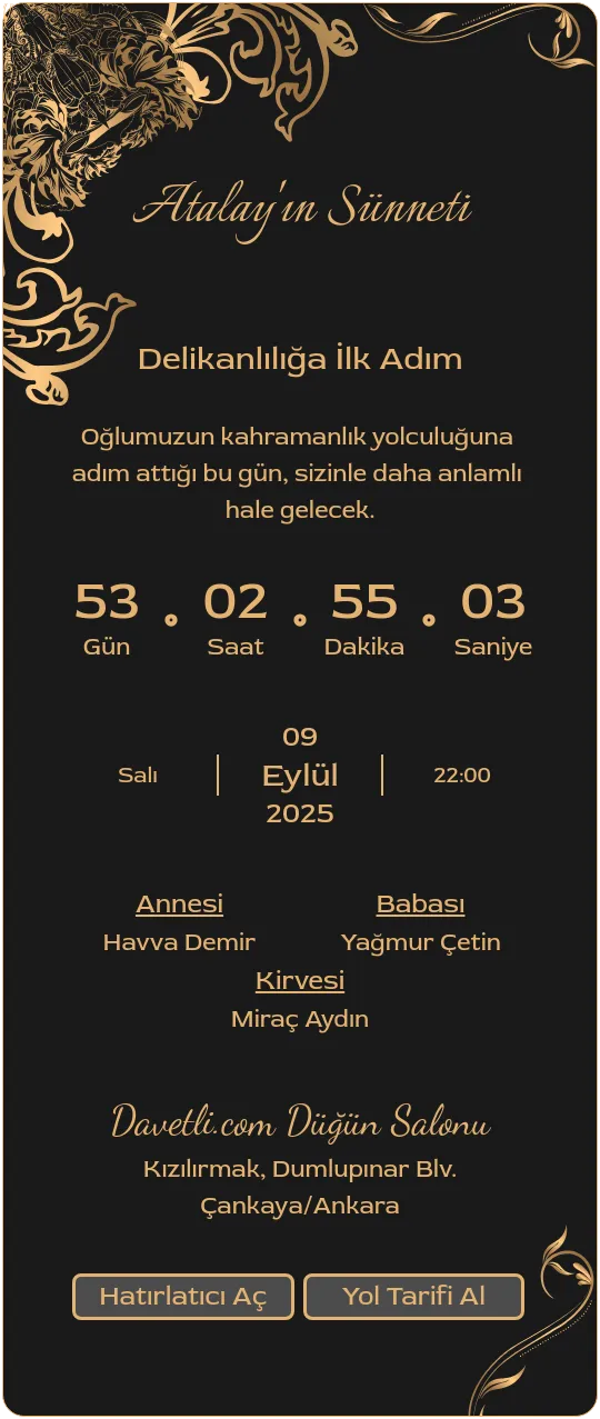 pjnt Davetiye Tasarımı