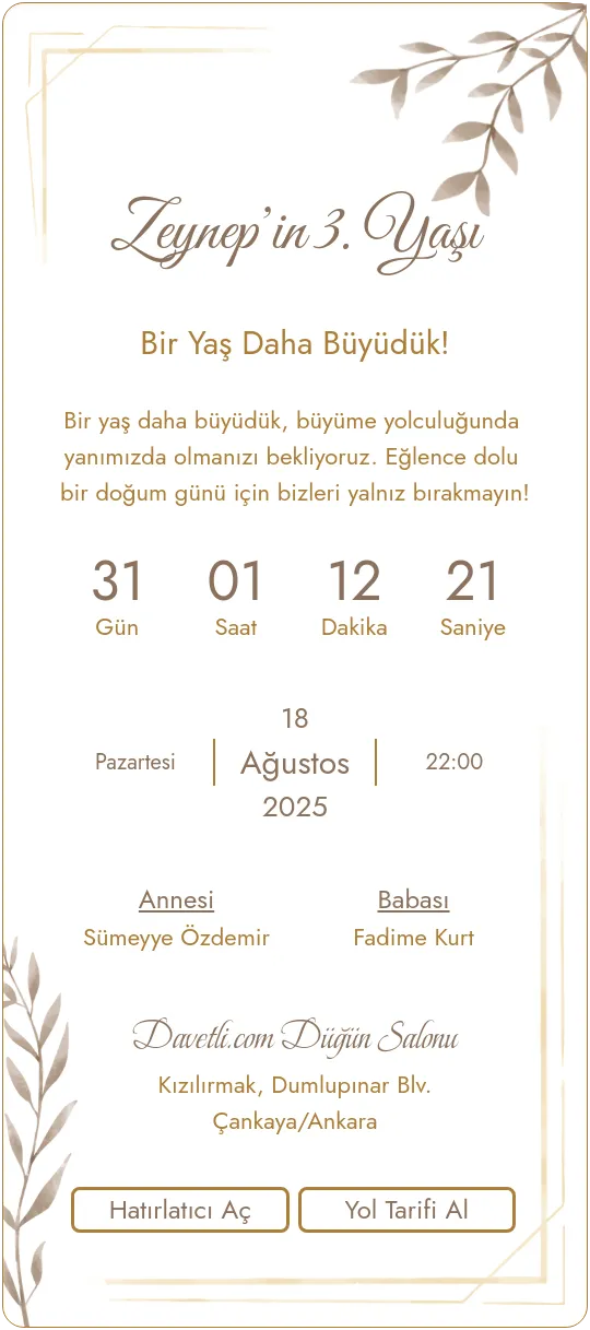 jsjh Davetiye Tasarımı