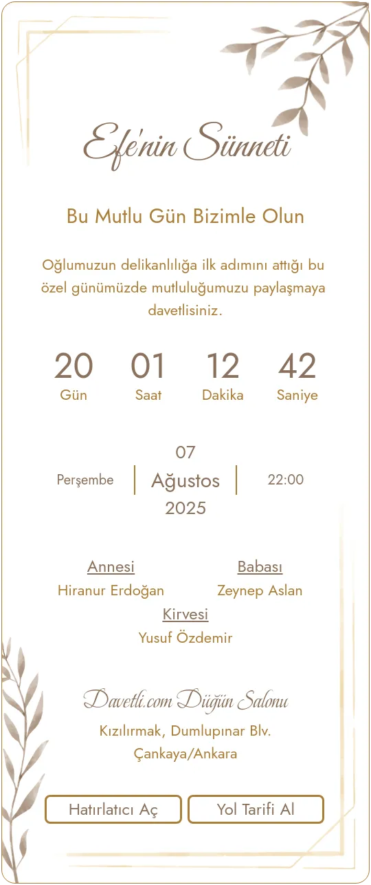 jsjh Davetiye Tasarımı