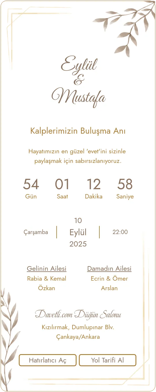 jsjh Davetiye Tasarımı