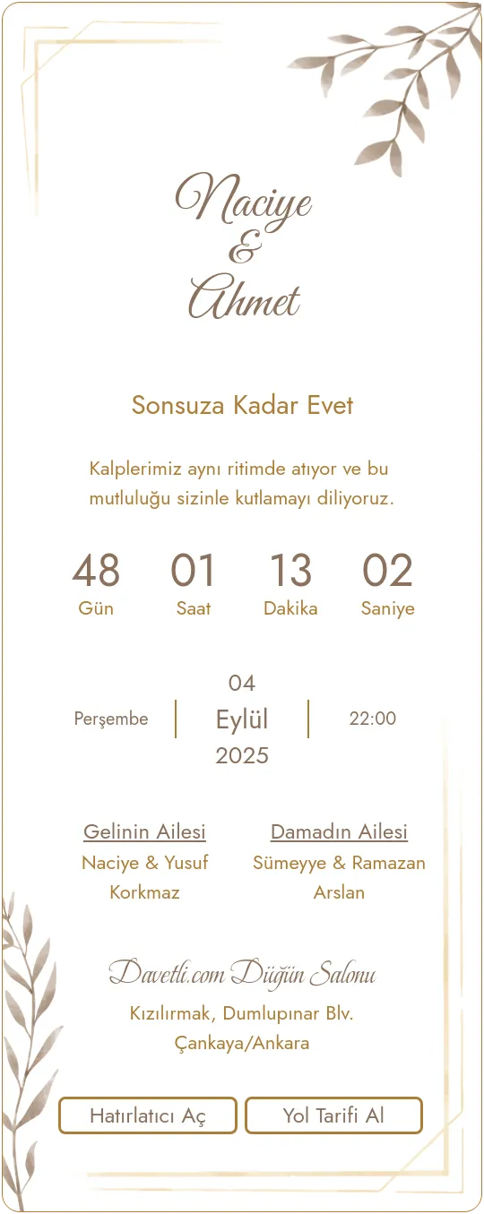 jsjh Davetiye Tasarımı