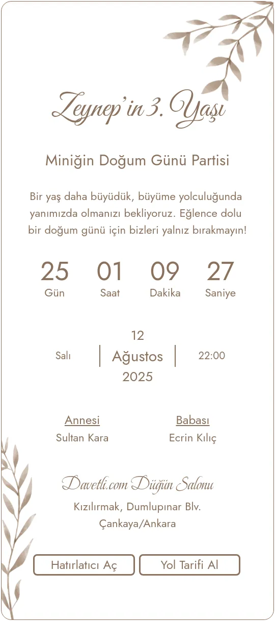rfcz Davetiye Tasarımı