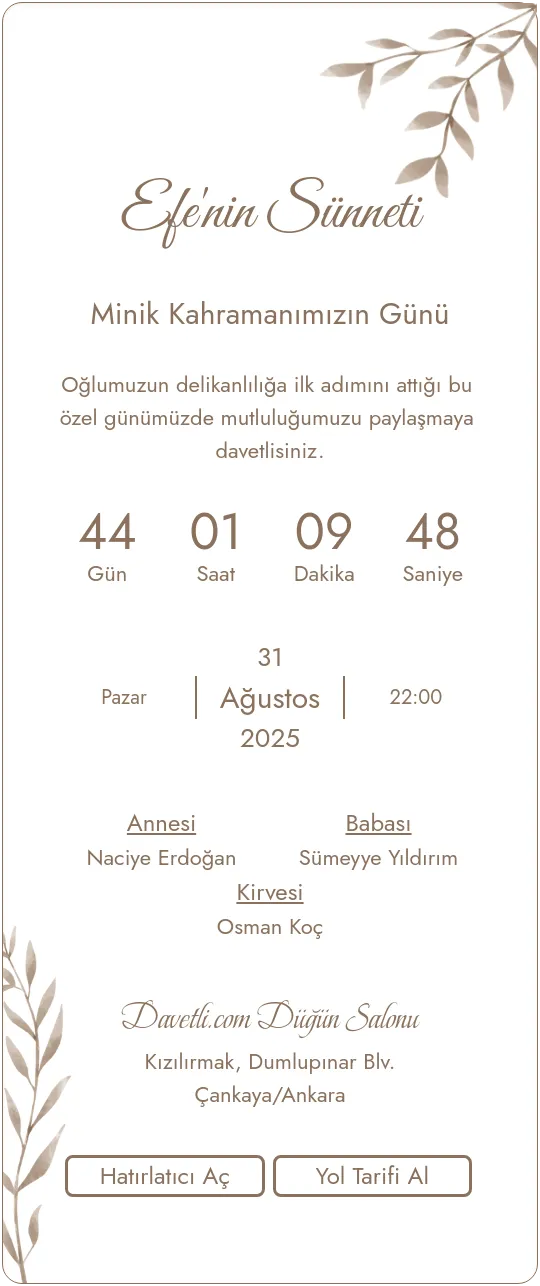 rfcz Davetiye Tasarımı