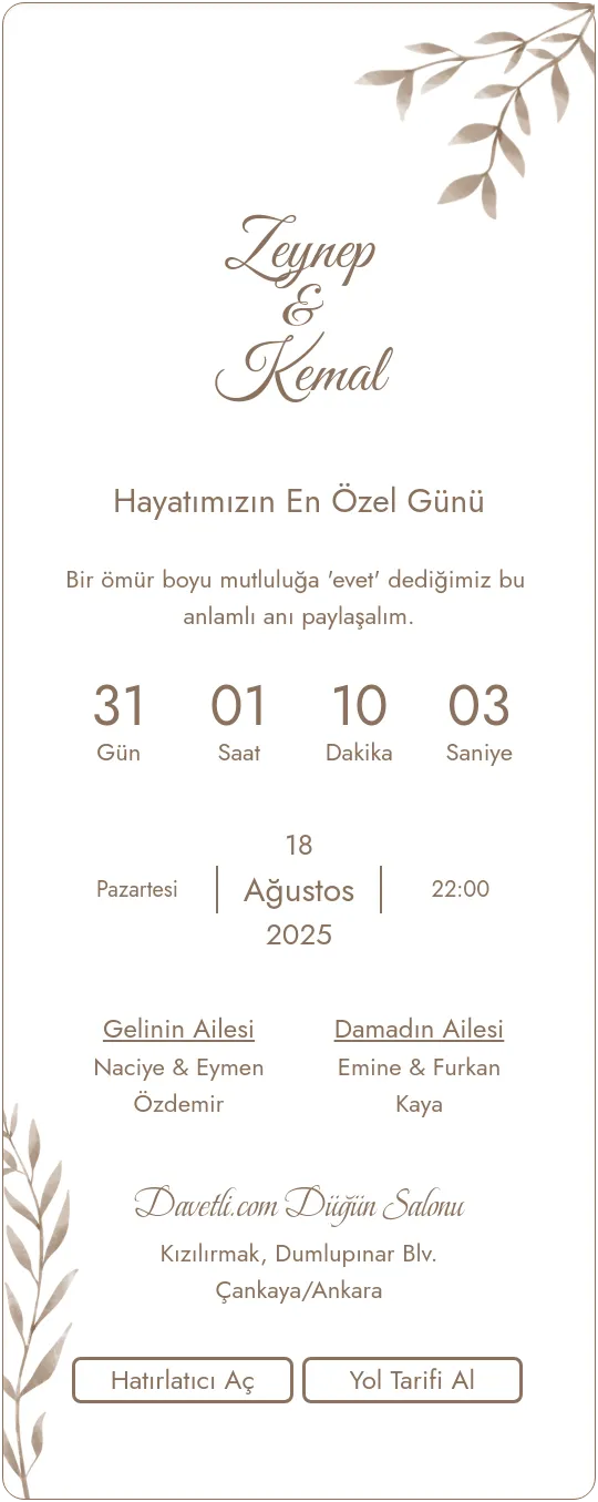 rfcz Davetiye Tasarımı