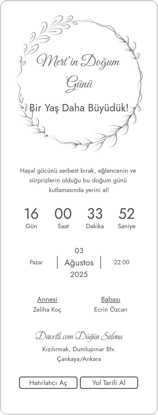 suas Davetiye Tasarımı