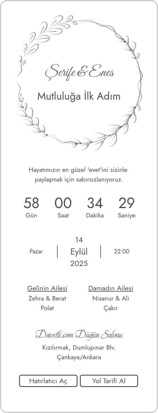 suas Davetiye Tasarımı