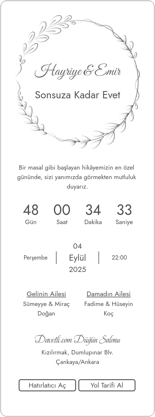 suas Davetiye Tasarımı
