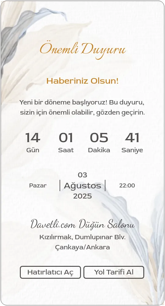 thsv Davetiye Tasarımı