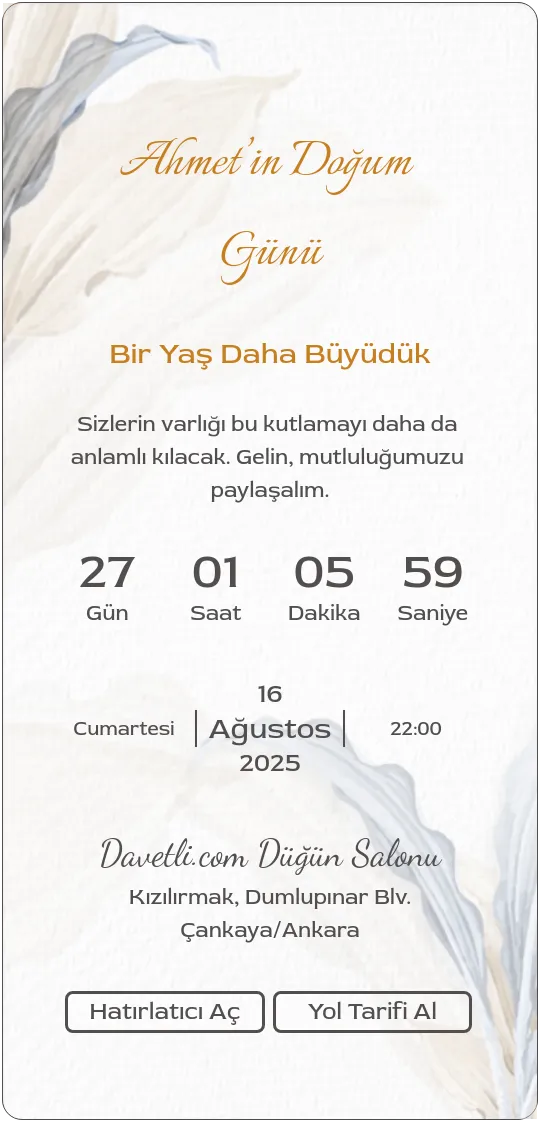 thsv Davetiye Tasarımı