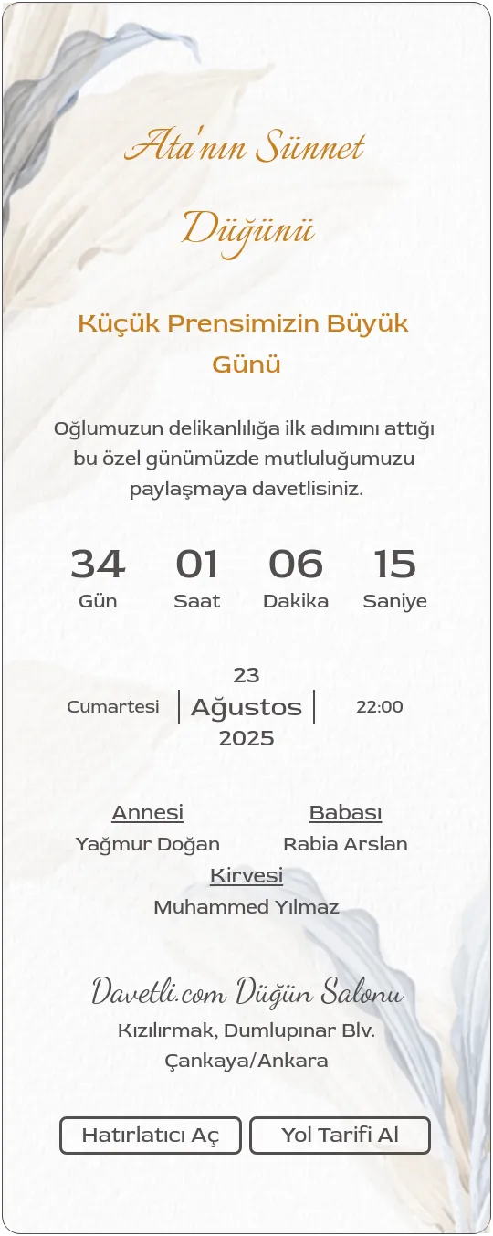 thsv Davetiye Tasarımı