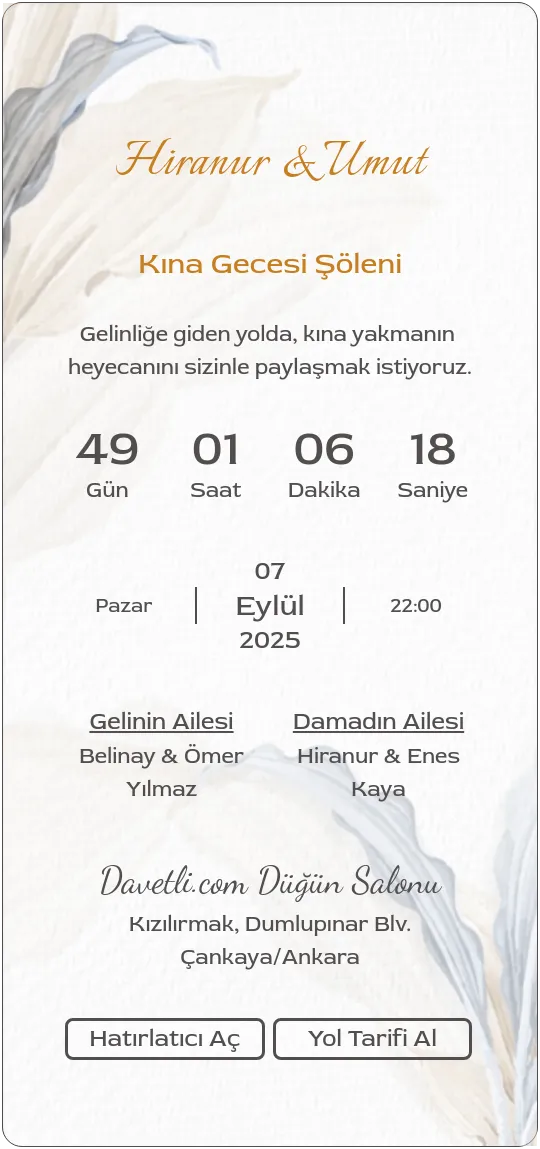 thsv Davetiye Tasarımı