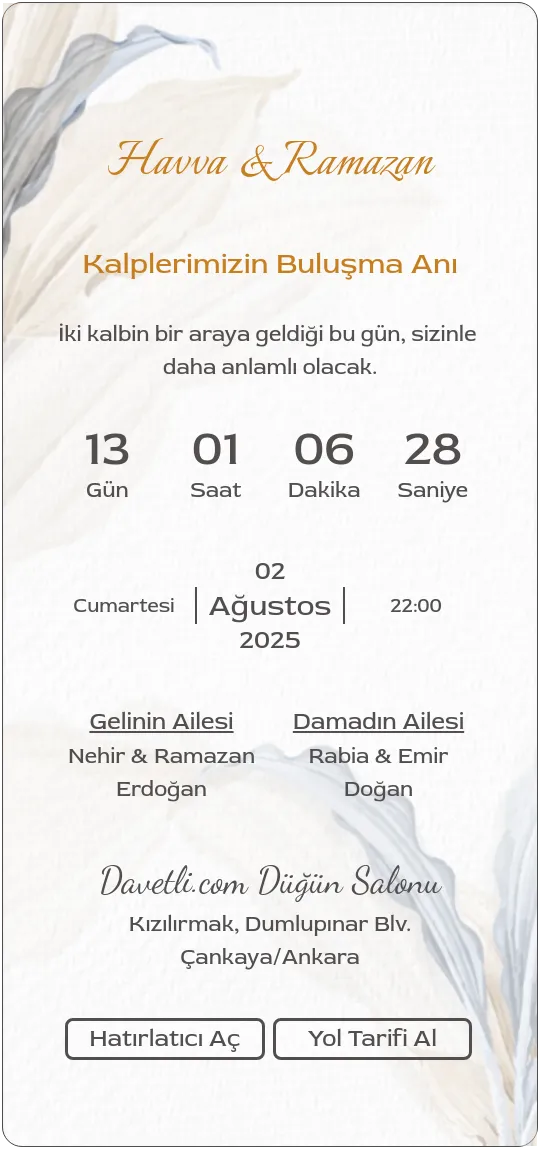thsv Davetiye Tasarımı