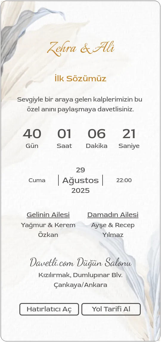 thsv Davetiye Tasarımı