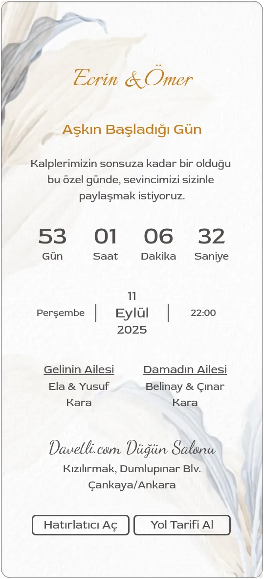 thsv Davetiye Tasarımı