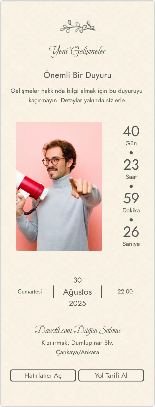 rvjl Davetiye Tasarımı