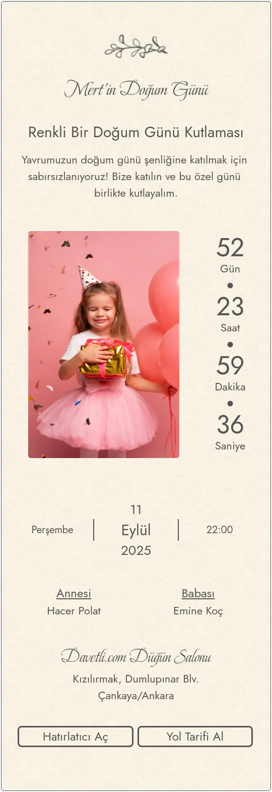rvjl Davetiye Tasarımı