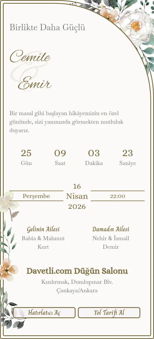 uogb Davetiye Tasarımı