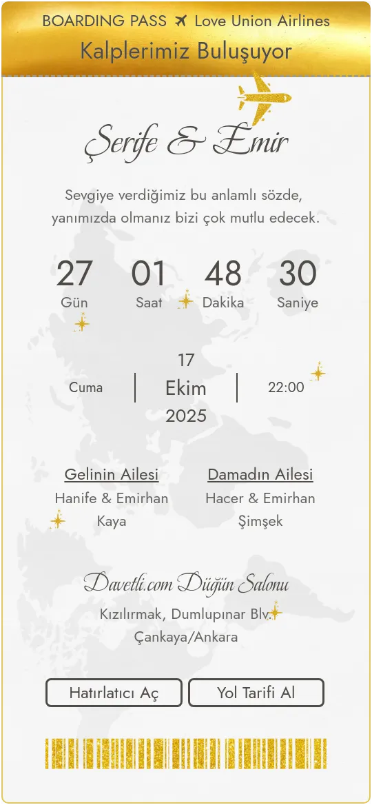 loah Davetiye Tasarımı