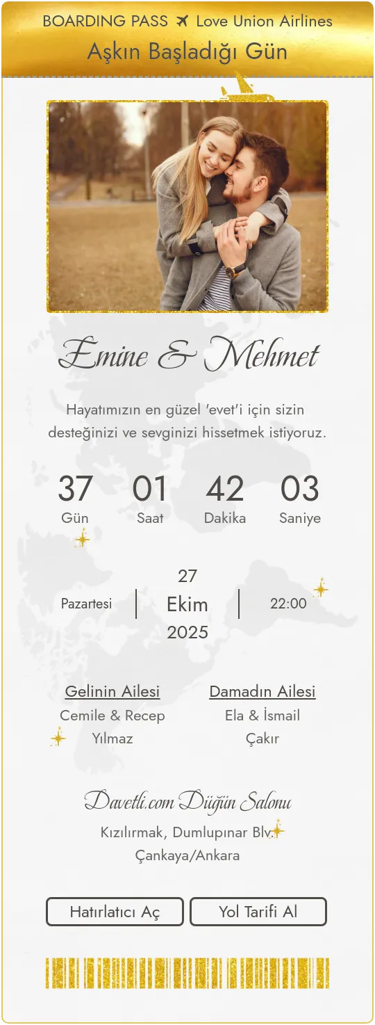 ouuj Davetiye Tasarımı