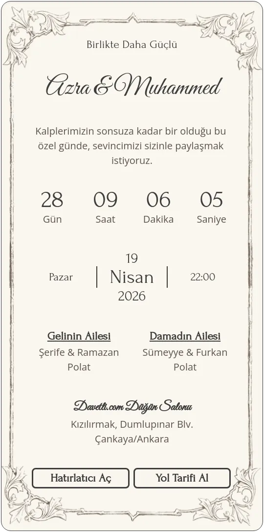 mclc Davetiye Tasarımı