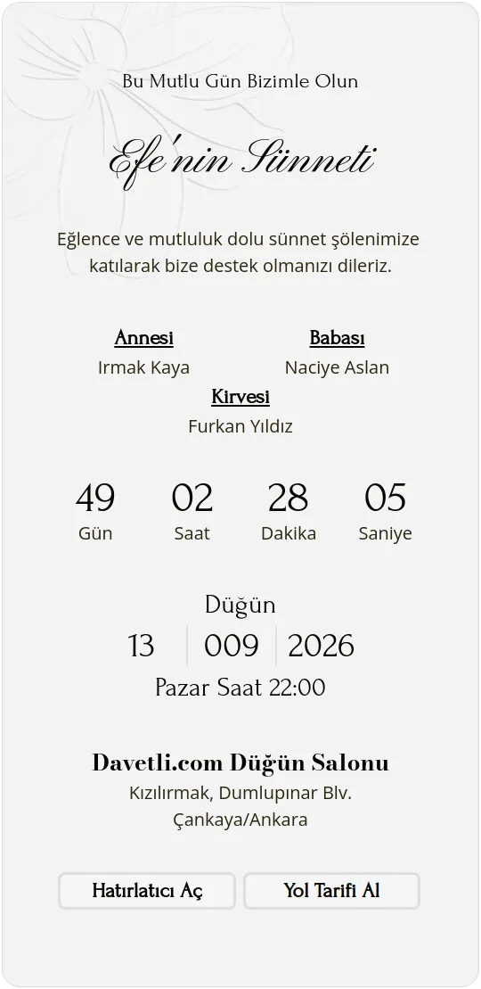 uapf Davetiye Tasarımı