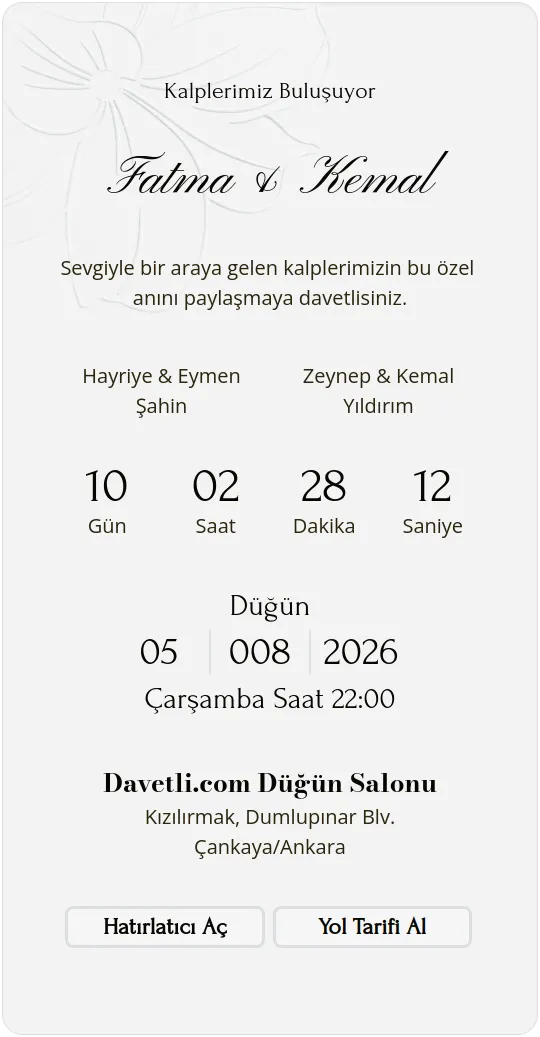 uapf Davetiye Tasarımı
