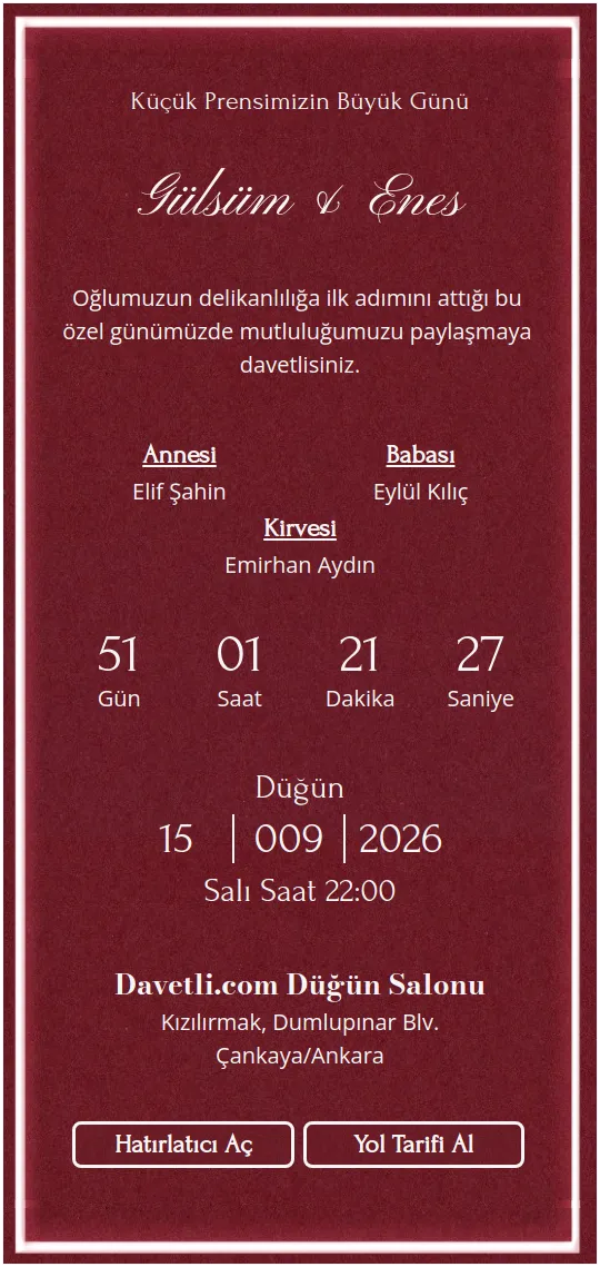 vrvu Davetiye Tasarımı