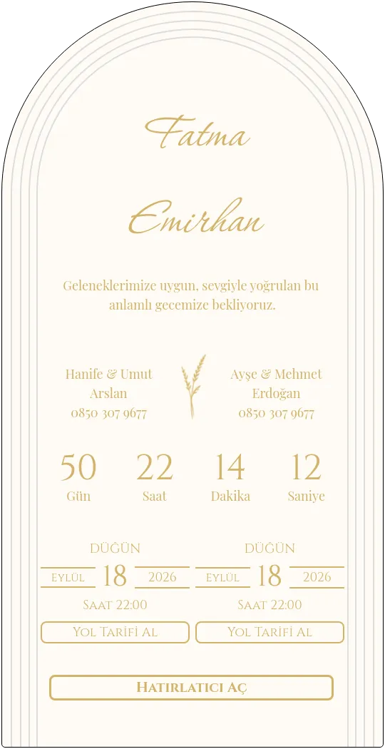 ynyy Davetiye Tasarımı