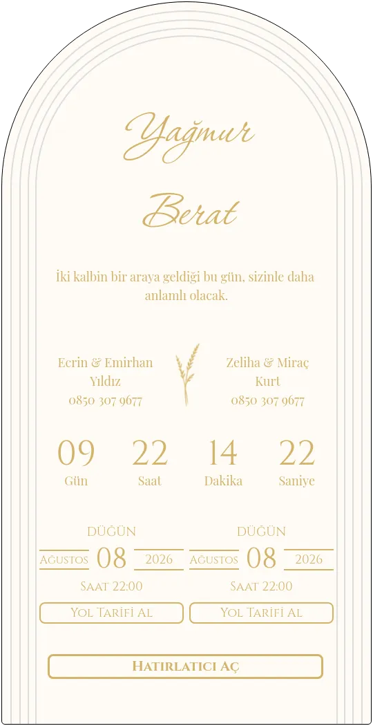 ynyy Davetiye Tasarımı